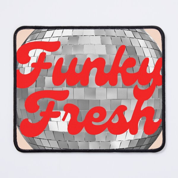 Item preview, Funky Fresh Disco ball Retro Graphic with Red Typography designed and sold by mainsqueezemar.