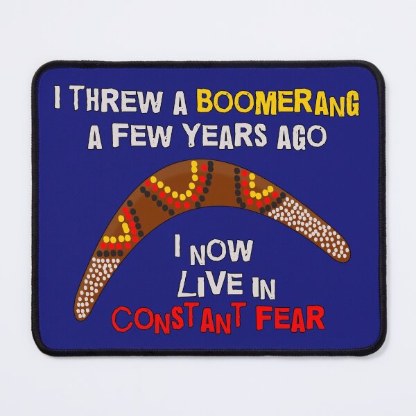 Item preview, I threw a boomerang a few years ago (funny Dad joke) designed and sold by SolidEarthArt.