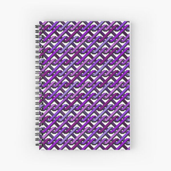Purple Tangles Spiral Notebook