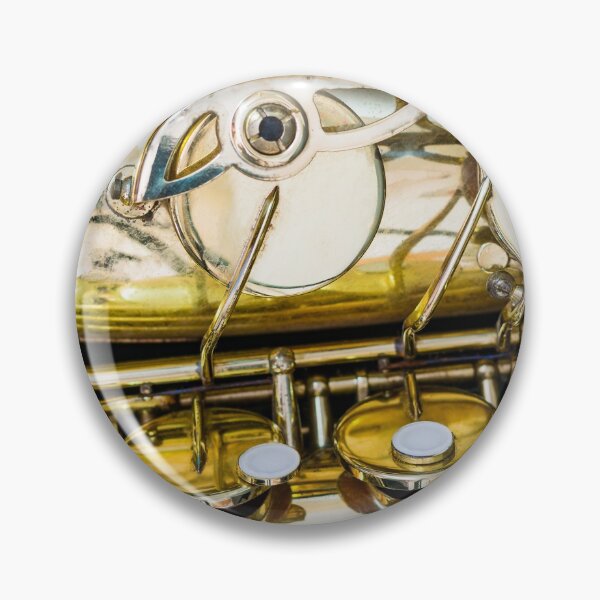 Item preview, Golden Vintage Jazz Saxophone Horizontal Close Up designed and sold by Andreea Eva Herczegh.