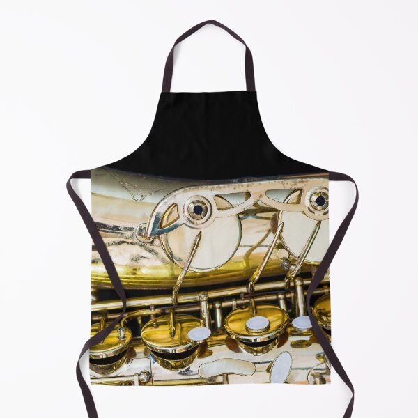 Item preview, Golden Vintage Jazz Saxophone Horizontal Close Up designed and sold by Andreea Eva Herczegh.