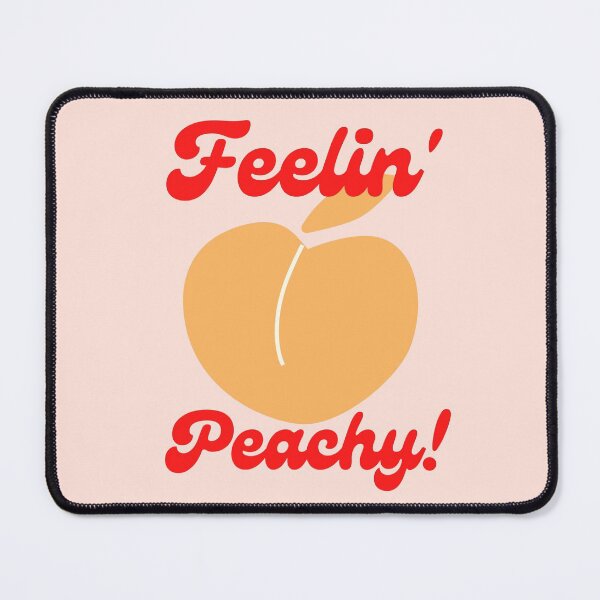 Item preview, Feeling Peachy Retro Graphic With Red Typography designed and sold by mainsqueezemar.