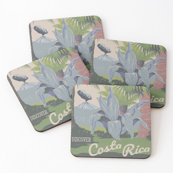 Item preview, Vintage Travel Poster Design Costa Rica designed and sold by Wenkatdesigns.
