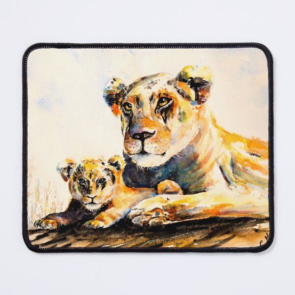 Item preview, Motherly love - lions designed and sold by carriemckenzie.