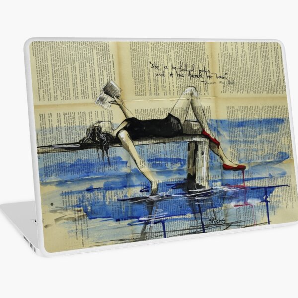 Item preview, She Is Too Fond of Books designed and sold by Sara Riches.