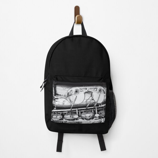 Item preview, Vintage Jazz Saxophone Horizontal Close Up Black and White designed and sold by Andreea Eva Herczegh.