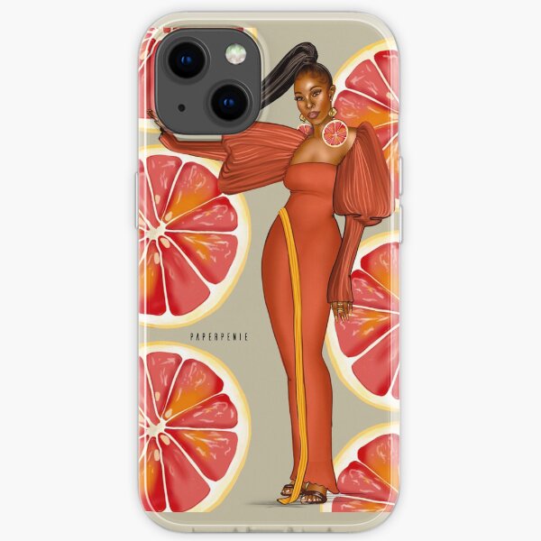 Melanin x orange iPhone Soft Case