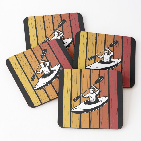 Item preview, Retro Kayaking Kayaker designed and sold by Uppercase Tees.