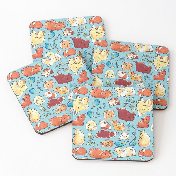Item preview, Guinea Pig Huddle In Blue designed and sold by Paigekotalik.