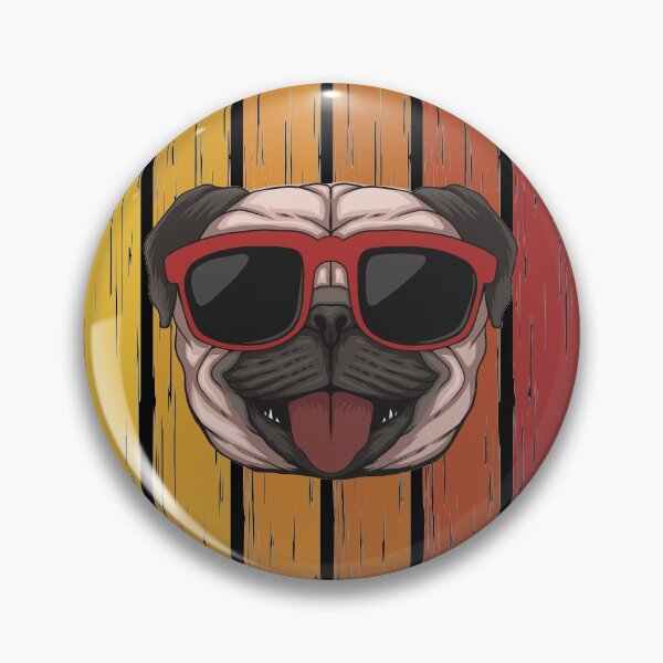 Item preview, Retro Pug designed and sold by Uppercase Tees.