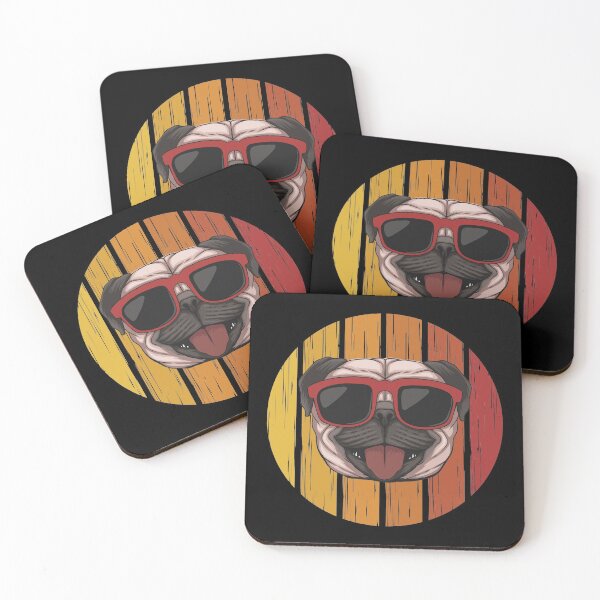 Item preview, Retro Pug designed and sold by Uppercase Tees.