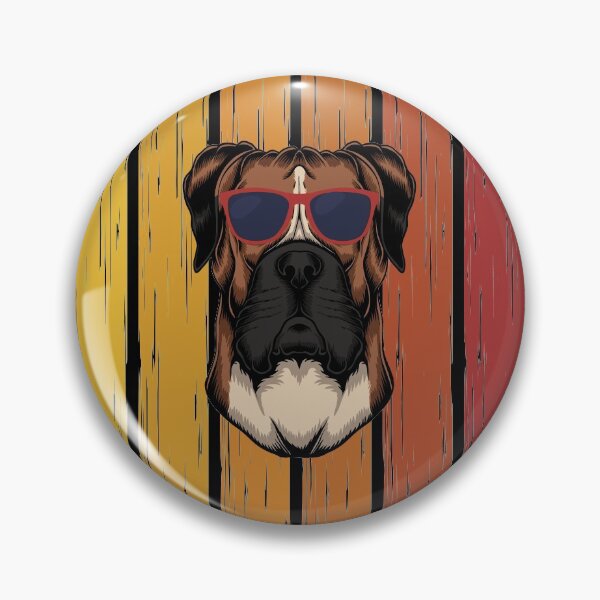 Artikelvorschau, Retro Boxer Hund entworfen und verkauft von Uppercase Tees.