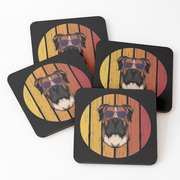 Artikelvorschau, Retro Boxer Hund entworfen und verkauft von Uppercase Tees.