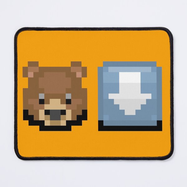 Item preview, Bear emoji Down emoji designed and sold by Shy Guy's Pixels.