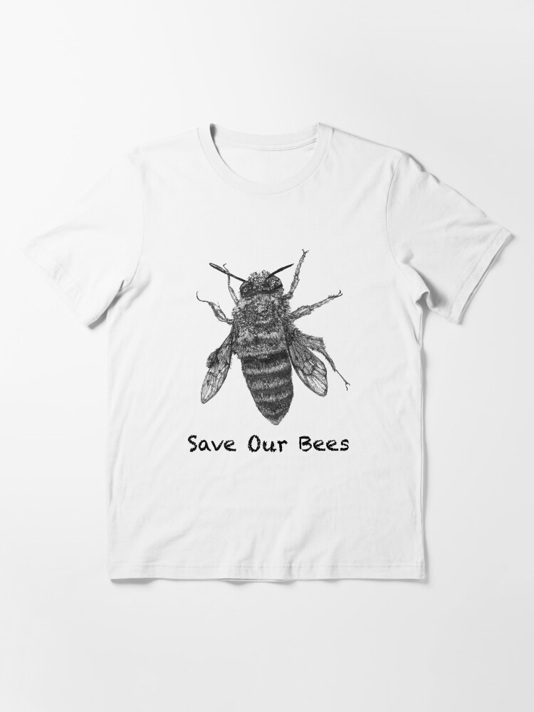 Alternate view of Save Our Bees - featuring Buzzie the Bee Essential T-Shirt