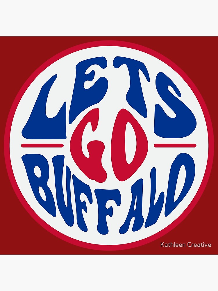 Disover Let's Go Buffalo Retro Buffalo Bills Premium Matte Vertical Poster