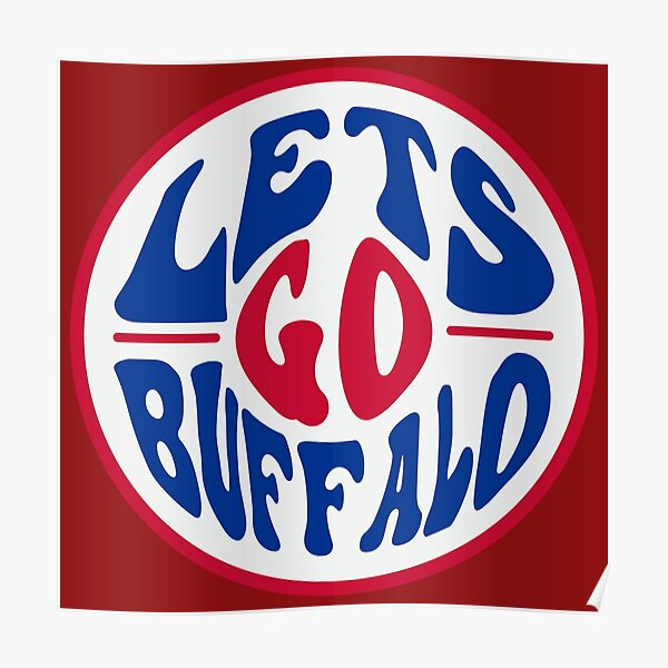 Let's Go Buffalo Retro Buffalo Bills Poster for Sale by Kathleen Creative