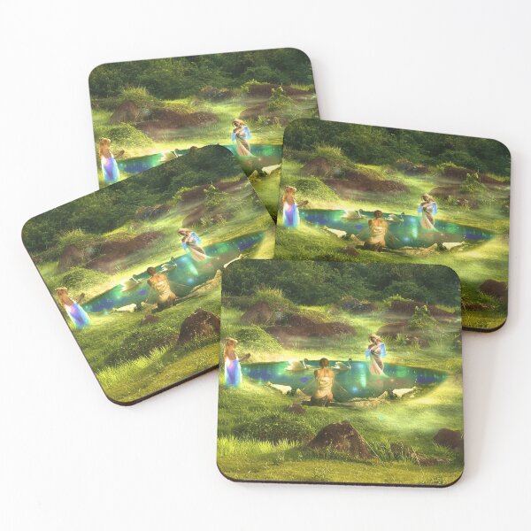 Item preview, Fairies at a pond in the fantasy forest designed and sold by brendanre.