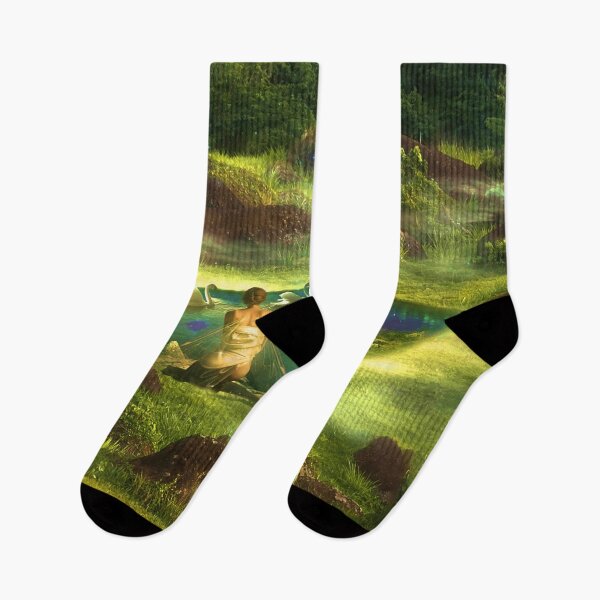 Item preview, Fairies at a pond in the fantasy forest designed and sold by brendanre.