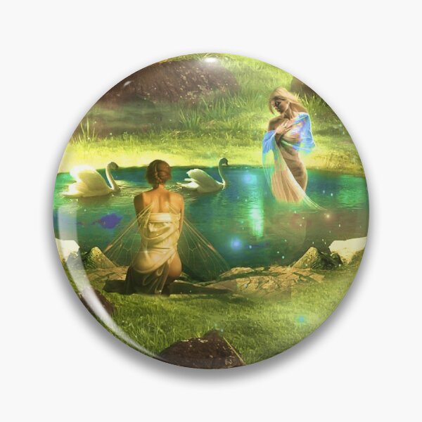 Item preview, Fairies at a pond in the fantasy forest designed and sold by brendanre.