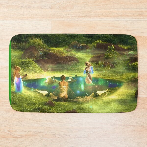 Item preview, Fairies at a pond in the fantasy forest designed and sold by brendanre.