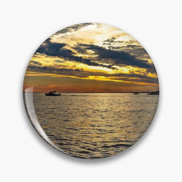 Item preview, Sunset at Hampton Roads Bridge Tunnel designed and sold by ShorelineImages.