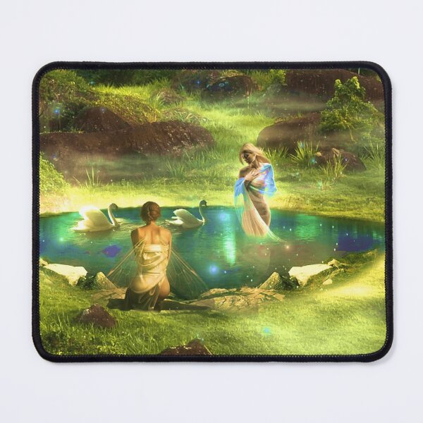 Item preview, Fairies at a pond in the fantasy forest designed and sold by brendanre.