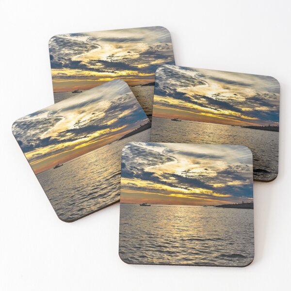 Item preview, Sunset at Hampton Roads Bridge Tunnel designed and sold by ShorelineImages.