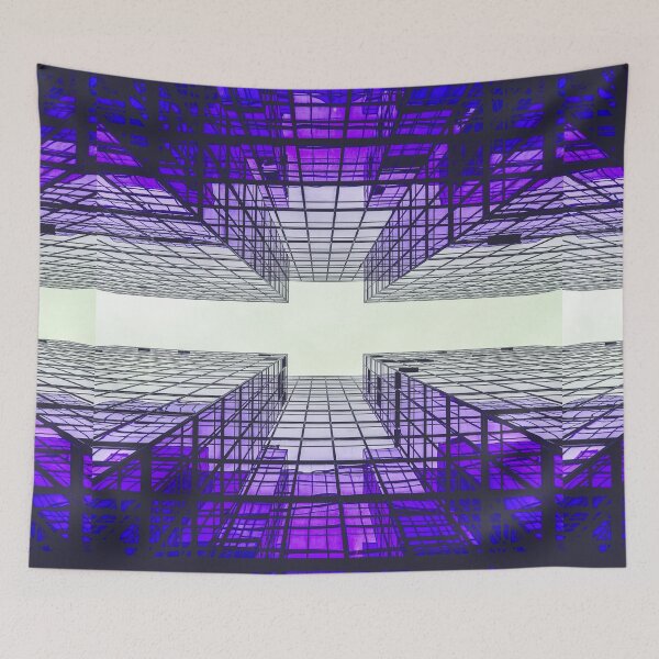 Item preview, Abstract Stripes Shapes Pattern Bed Sheet or Frock Design designed and sold by PodiShawna.