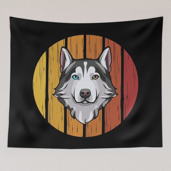 Artikelvorschau, Retro-Husky entworfen und verkauft von Uppercase Tees.