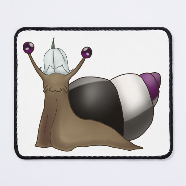Item preview, Ace Pride Snail with Flower Hat designed and sold by PrideSnails.
