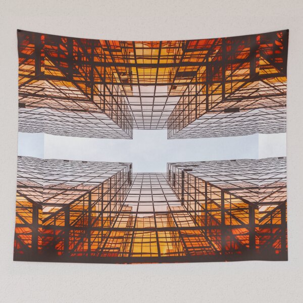 Item preview, Abstract Stripes Shapes Pattern Bed Sheet or Frock Design 4 designed and sold by PodiShawna.