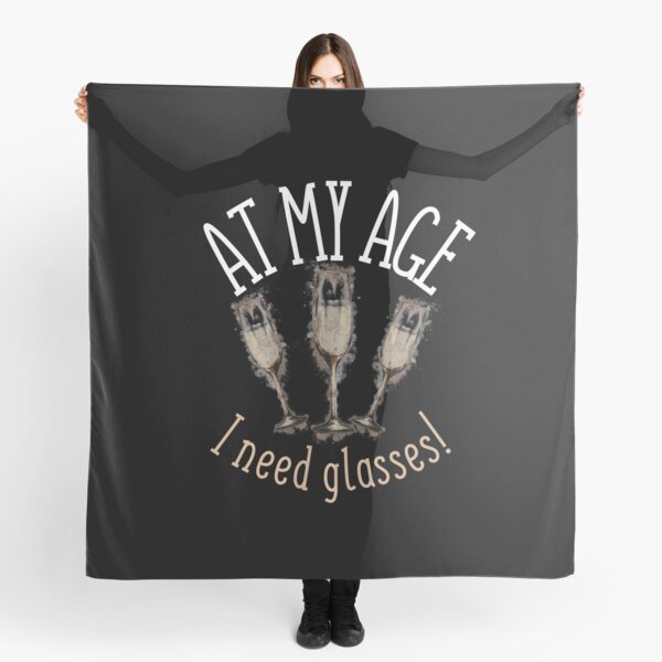 Item preview, At my Age I Need Glasses, Funny Design for wine lovers. designed and sold by HobyAdventures.