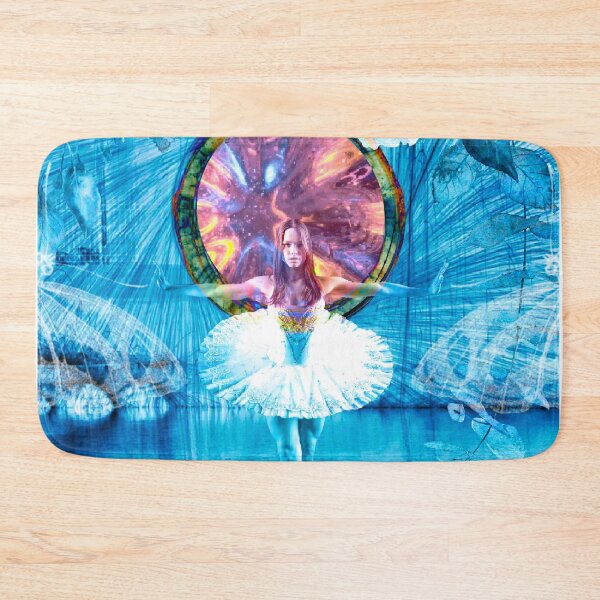 Contemporary Dancer Collage Bath Mat