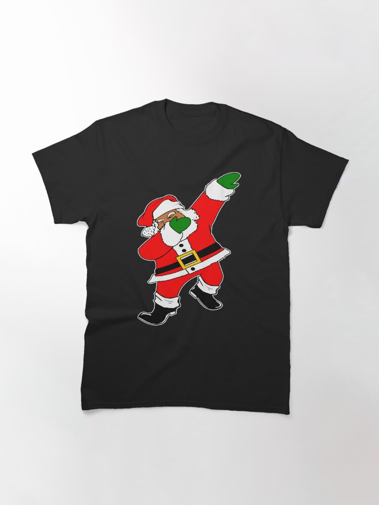 Thumbnail 3 of 7, Classic T-Shirt, Dab Black Santa designed and sold by EthosWear.