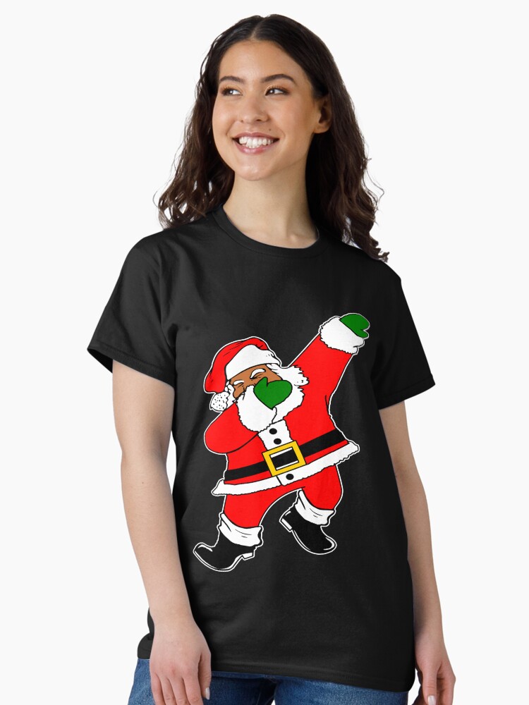 Thumbnail 2 of 7, Classic T-Shirt, Dab Black Santa designed and sold by EthosWear.