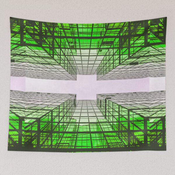 Item preview, Abstract Stripes Shapes Pattern Bed Sheet or Frock Design 6 designed and sold by PodiShawna.