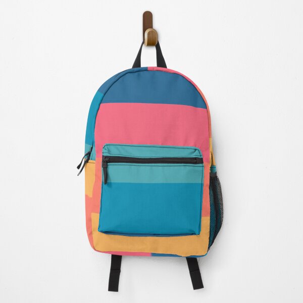 Item preview, Colorful Stripes Blue Pink Orange Yellow designed and sold by Jared Davies.