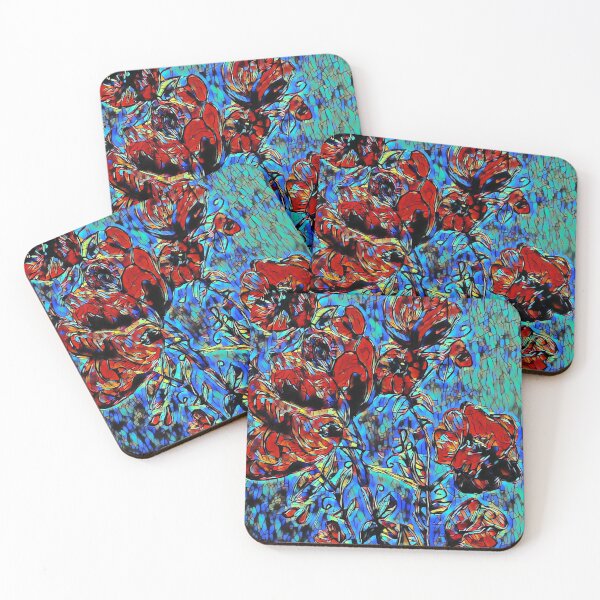 Item preview, Poppies Stained Glass Effect designed and sold by EloiseArt.