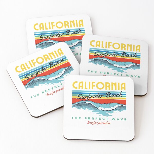 Item preview, Surfrider Beach California Cute Gift designed and sold by DadJokeDescript.