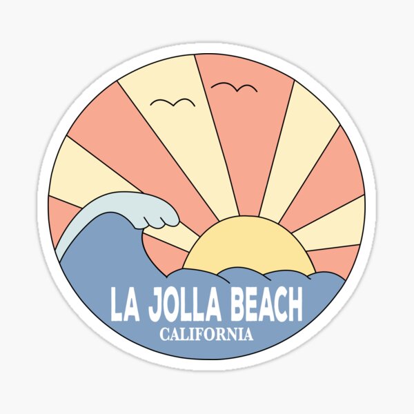 Aperçu de l'œuvre Plage de La Jolla en Californie créée et vendue par PRNTDADZ.
