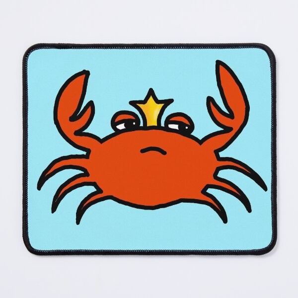 Item preview, King crab kawaii chibi crab cutie designed and sold by NerdyChibi.