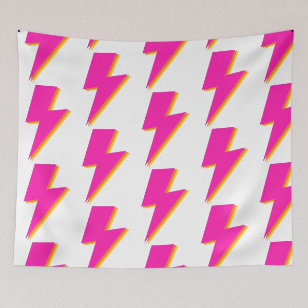 Item preview, pink orange yellow lightning bolt designed and sold by kgmcg.