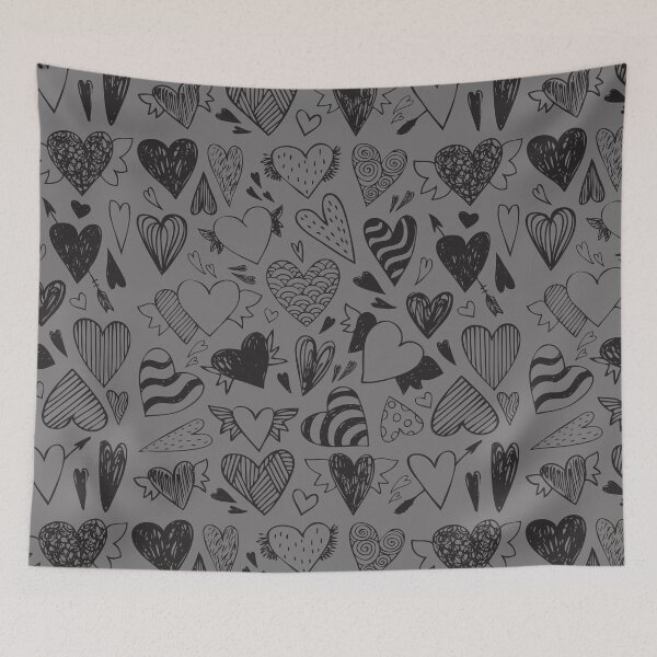 Item preview, valentines hearts watercolor designed and sold by hbnhicham.