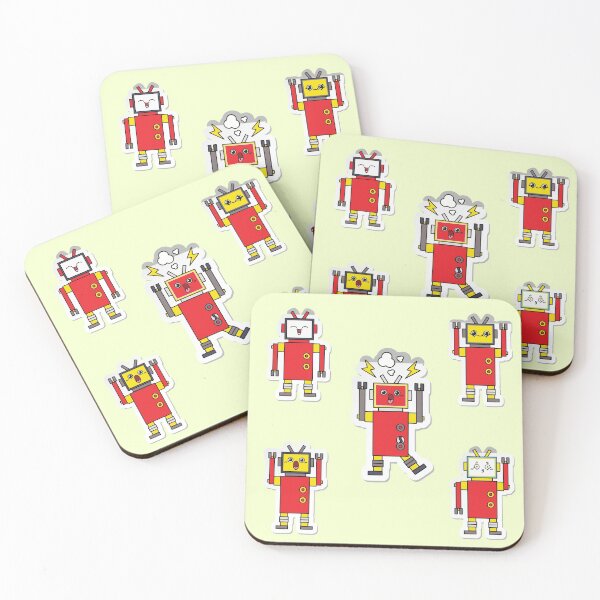 Item preview, Cute Robot Set Pack- Funny Facial Expressions Robot Set Pack designed and sold by Red-ElYoubi.