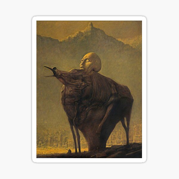 Item preview, Untitled (Morphed Animal), by Zdzisław Beksiński designed and sold by JustContemplate.