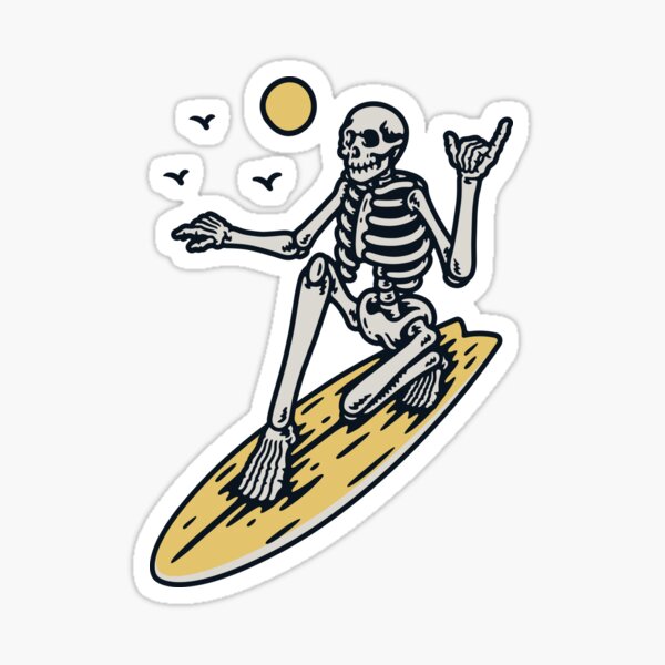 Surf Life - Surfing Skeleton