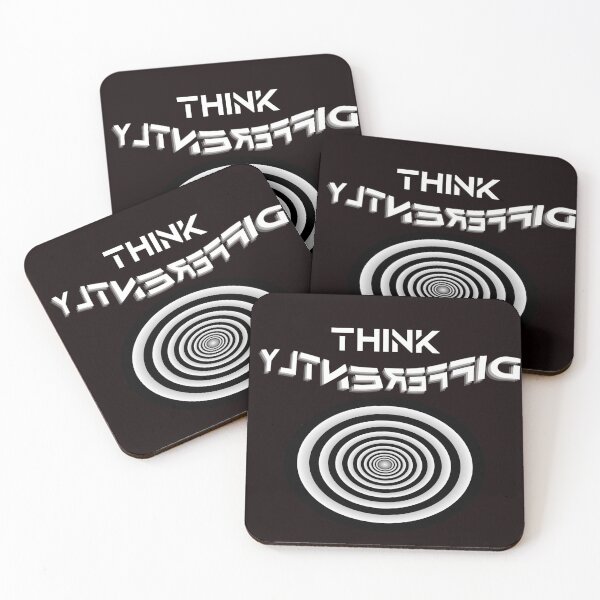 Item preview, THINK DIFFERENTLY BACKWARD LETTERS Psychedelic designed and sold by jmed70.