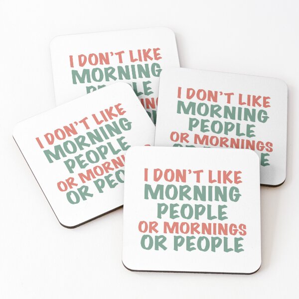 Item preview, I don't like morning people designed and sold by Black-Orc.