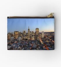 A view of the buildings in San Fransisco Studio Pouch